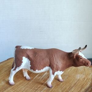 MOJO Longhorn Bull Realistic Farm Animal Figurine Homestead Homeschool Learning